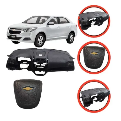 Capa tabelier Airbag carona Cobalt 2012 a 2019    ETQ7381