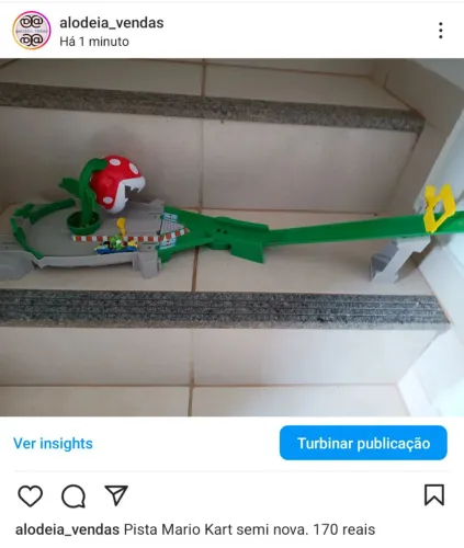 Pista Mario semi nova
