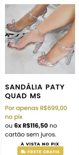 Sandália Brilho