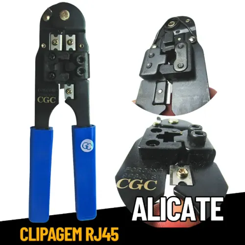 Alicate de Crimpagem Conector Rj45 Cabo de Rede Multifuncional _ FE181