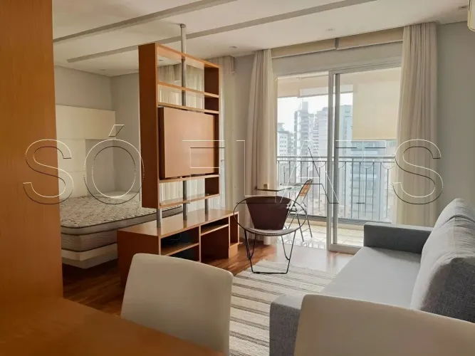 Diogo Home Studio 41m² à venda na Vila Nova Conceição | Varanda, vaga e alto padrão