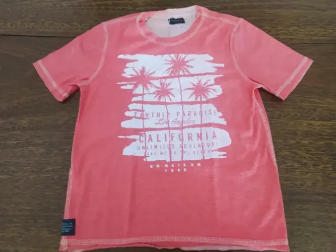 Camiseta Infantil Laranja Da 1+1
