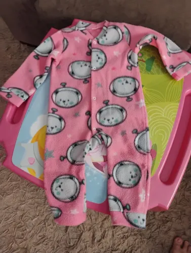 Macacão soft feminino de 6M a 1 ano