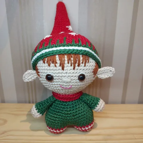 Fofurinha Duende Fred - amigurumi 