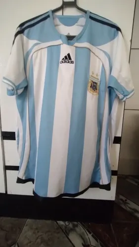 Camisa Argentina Adidas - Azul e Branca