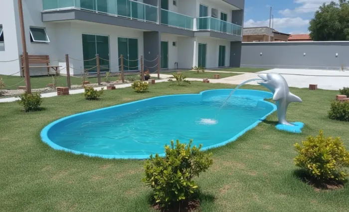 Piscinas de Fibra da Fábrica Direto pra sua Casa