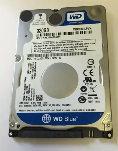 Hd para notebook WD 320gb