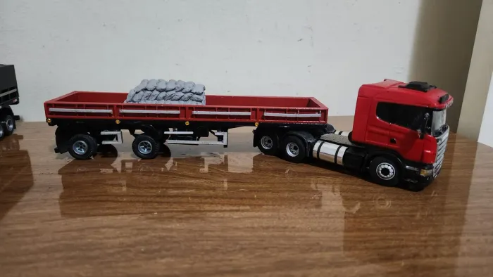 Miniatura Carreta Scania Escala 1/50