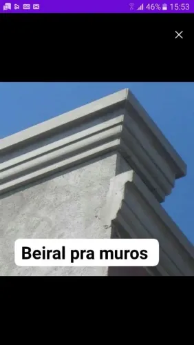 Molduras de cimento para portas e janelas 
