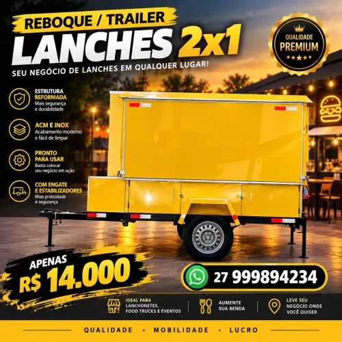 Reboque trailer lanches