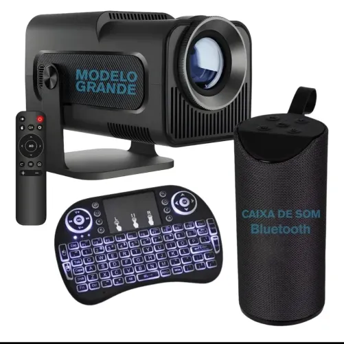 Kit projetor hy320 mais teclado e caixa
