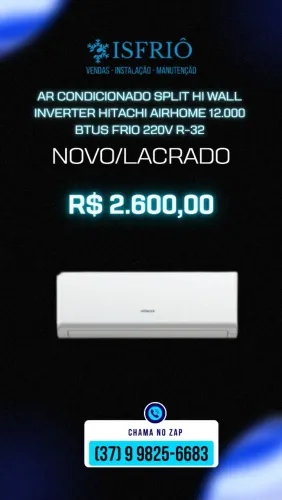 Ar Condicionado Hitachi Air Home 12000 btus