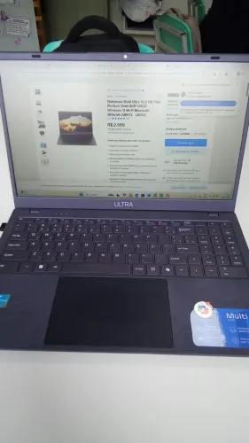 Notebook Multi Ultra 15,6 HD Intel Pentium Gold 4GB 128GB Windows 11 uma semana de uso