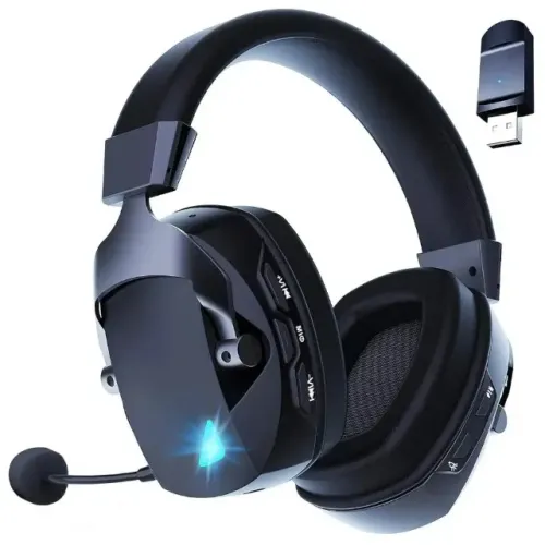 Headset Acinaci BL100 PRO Bluetooth com/ SEM fio 2.4G Ps4 Ps5 PC Mac Fone de Ouvido