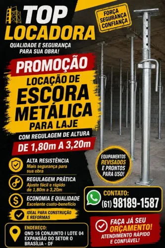 Locação de Escora para Laje 