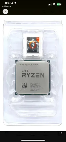 Kit Upgrade: Processador AMD Ryzen 7 5700X + Air Cooler Dual Tower RGB Branco 