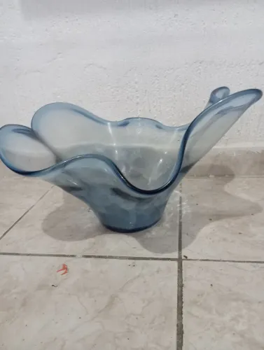 Centro de mesa fruteira de vidro modelo artístico