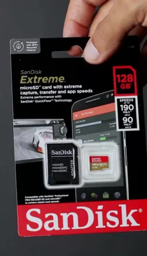 Cartão de Memória Sandisk Extreme 128gb A2
