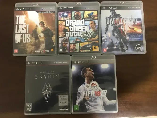 Lote 5 jogos Ps3