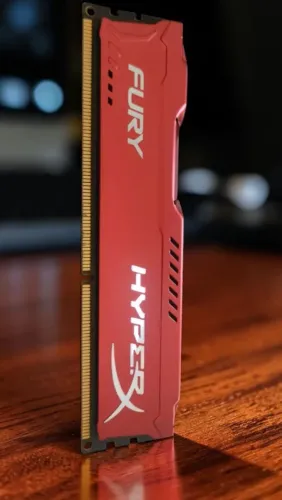 Memória RAM Kingston HyperX Fury 8GB DDR3 1600MHz Vermelha