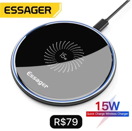 Carregador Essager Por Indução - Produto Novo