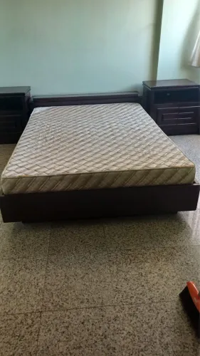 Cama casal madeira maciça