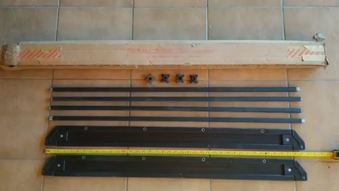 Travessa rack teto - Plataforma/Bagageiro Rack antigo.