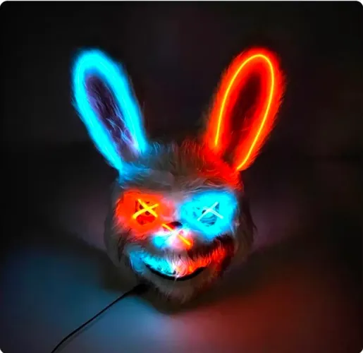 Máscara de Coelho de led para Halloween