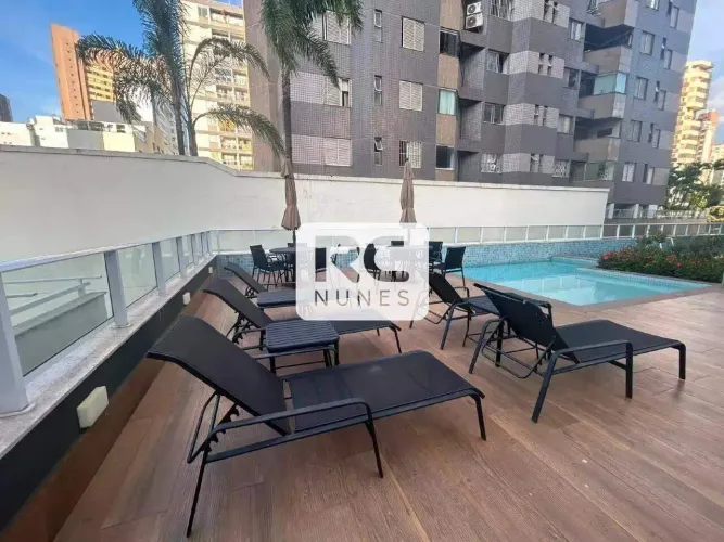 Apartamento com área de 72m², 02 quartos, 02 suítes, 1º locação, 02 vagas de garagem, no b