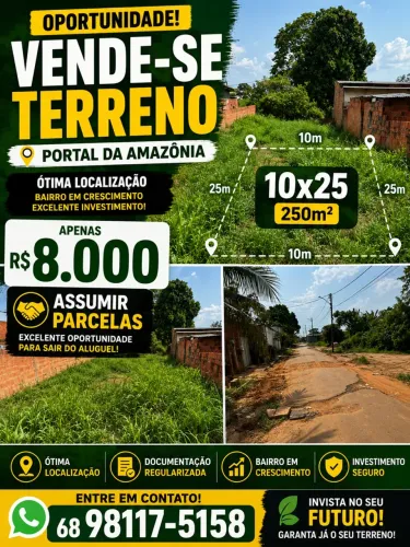 Terreno 10X25