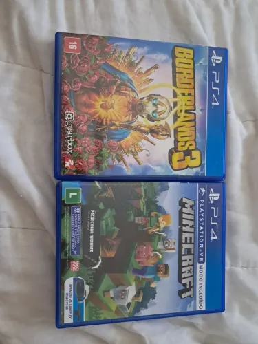 DOIS JOGOS DE PLAYSTATION 4 BARATO! BORDELANDS 3 E MINECRAFT! IMPECAVEIS!