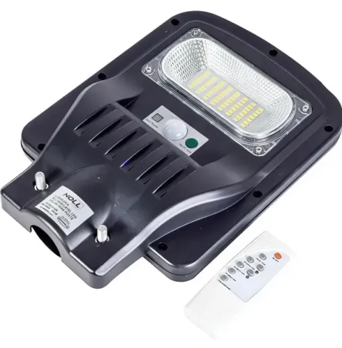 Luminária Solar Recarregável Noll 50W 6000K com Controle para Poste
