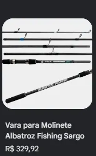 Vara Albatroz Sargo S300 20 - 50lb 9`8 (3,00m) - Molinete