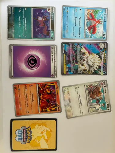 Cartas de Pokémon Mega Abomasnow ex e extras 