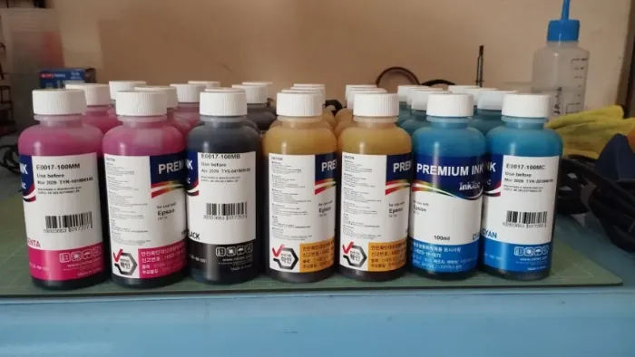 Lote de tintas inktec 100ml compatível Epson corante