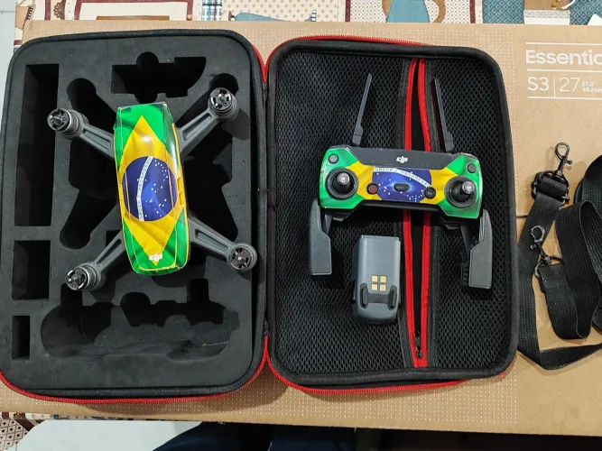 ? DRONE DJI SPARK PARA CONSERTO OU PEÇAS - 2 BATERIAS + CONTROLE + BOLSA