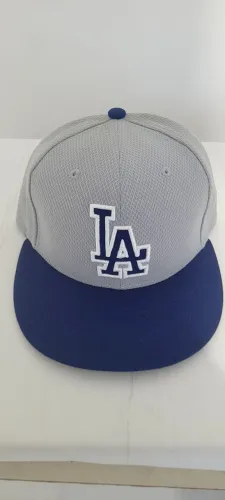 Boné Los Angeles Dodgers MLB tamanho 7 1/4 Cinza e Azul