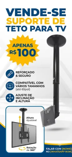 Suporte tv teto