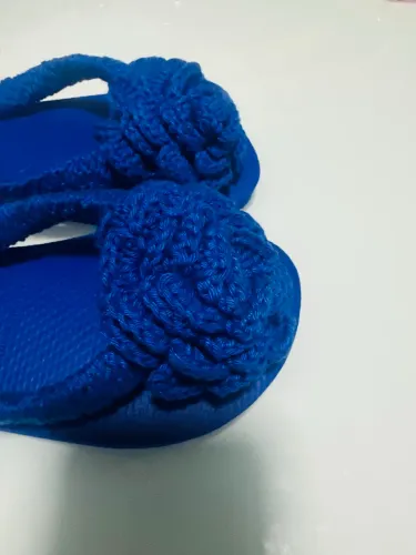 Chinelo de crochê