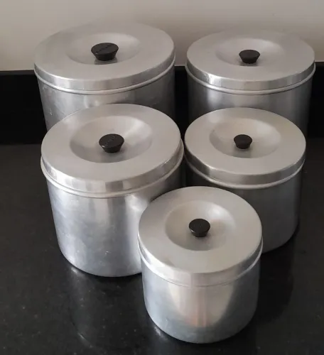 Porta mantimentos em alumínio 