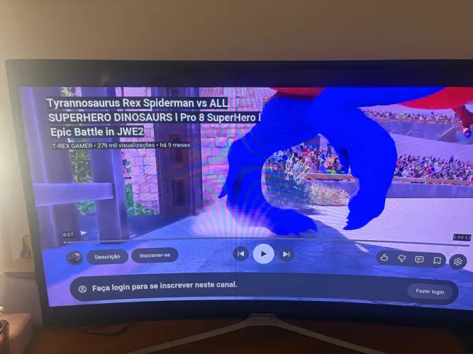 Tv Smart Samsung 40 polegadas - tela curvada