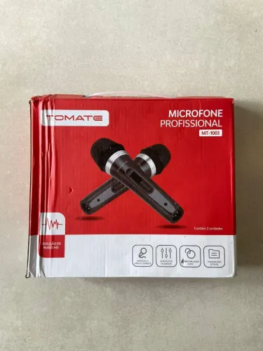Microfone Profissional Tomate MT-1003 - 2 Unidades