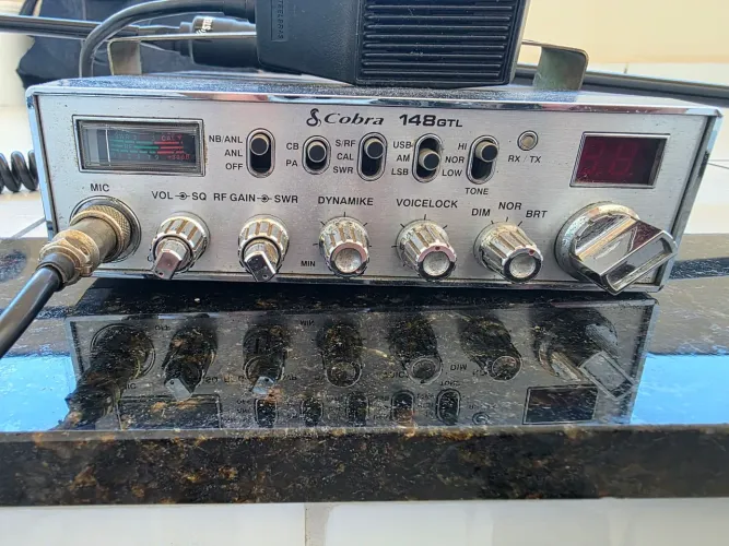 Radio px cobra 148 GTL + antena viuva negra