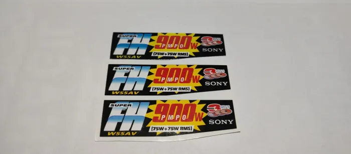 Adesivo para som mini system Sony fh w55AV 