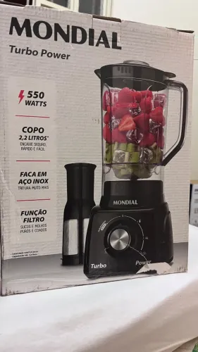 LIQUIDIFICADOR MONDIAL Turbo Power (na caixa)