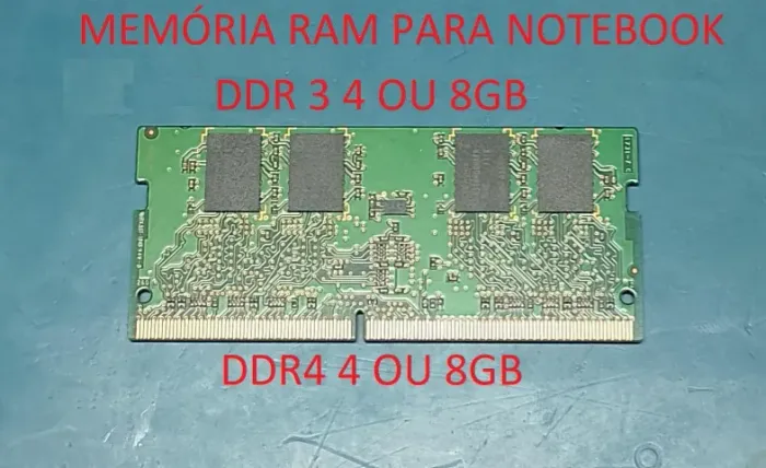 Memória ram para notebook, DDR3 e DDR4 (preço na descrição)