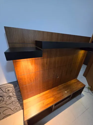 Painel Rack de madeira para TV