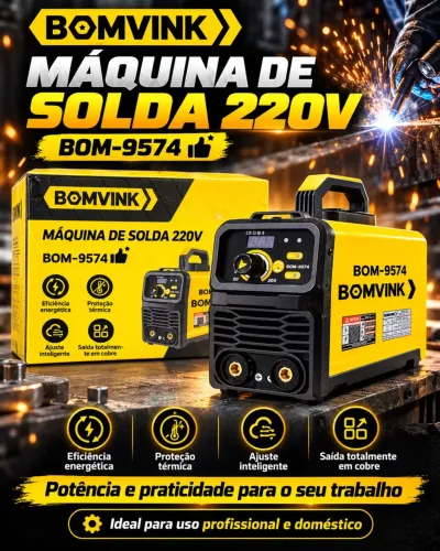Máquina de Solda Inversora BOMVINK 220V BOM-9574 - Nova