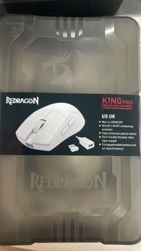 Mouse redragon kingPRO BRANCO NOVO<br>NOVO LACRADO <br>1 ano garantia redragon <br>300$