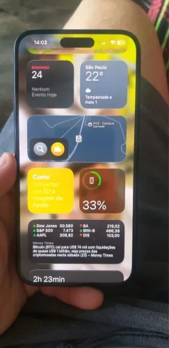 iPhone 15 plus único dono quase nada de marca de uso 